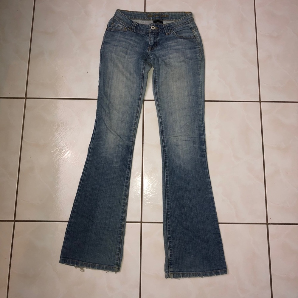 Wet seal low rise bootcut jeans